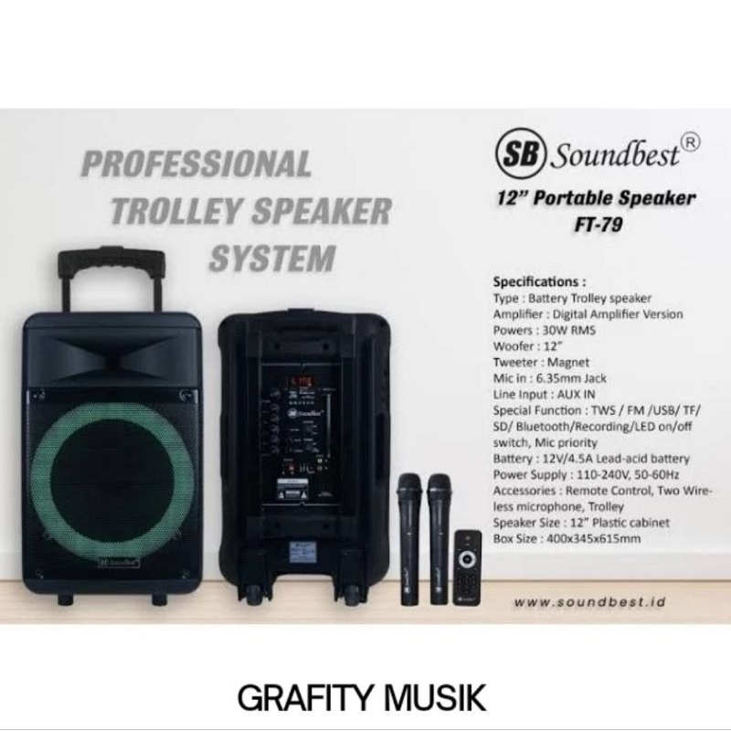 Speaker Portable Soundbest FT 79 Original Speaker Portable Soundbest FT79