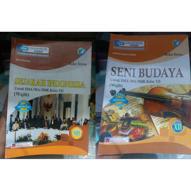 buku Mediatama kelas 12 sejarah indonesia dan seni budaya