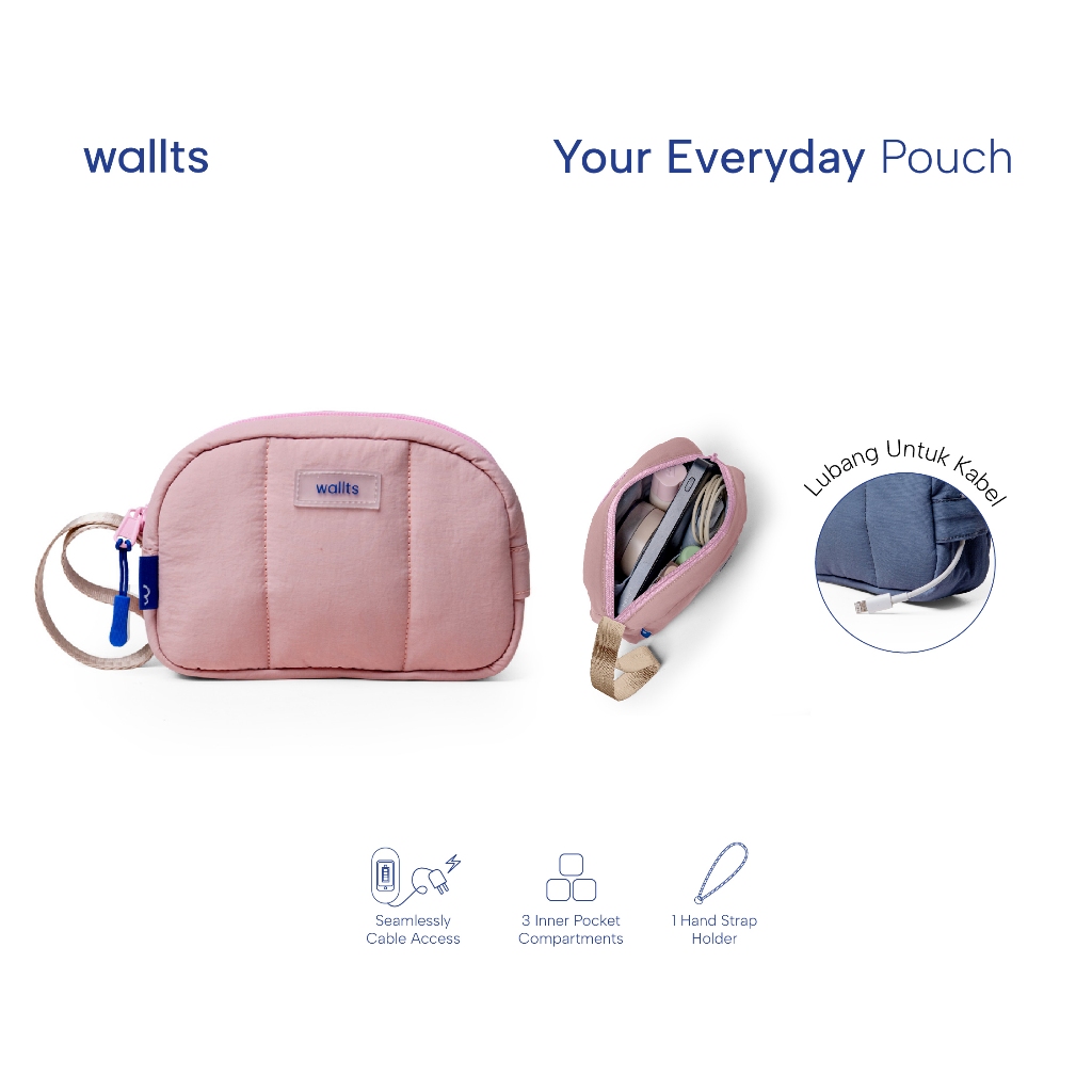 Wallts Muuji Pouch Gantung Travel Kit Toiletries Make Up Kosmetik Organizer Bag Multifungsi