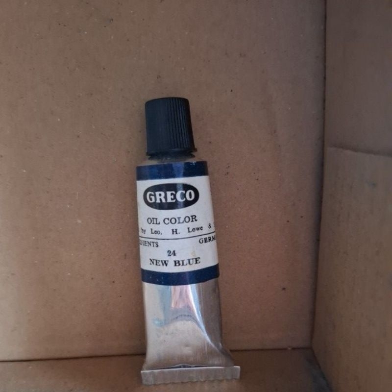 

cat minyak / oil colour greco NEW BLUE 24