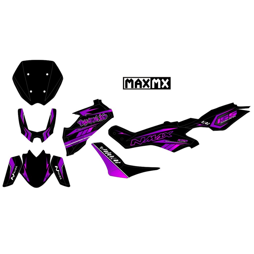 DECAL STIKER FULLBODY MOTOR NMAX TURBO/NEO MOTIF KEREN
