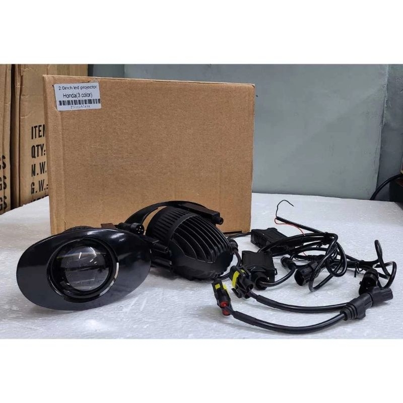 fog lamp BI-LED 3 WARNA ring honda komplit