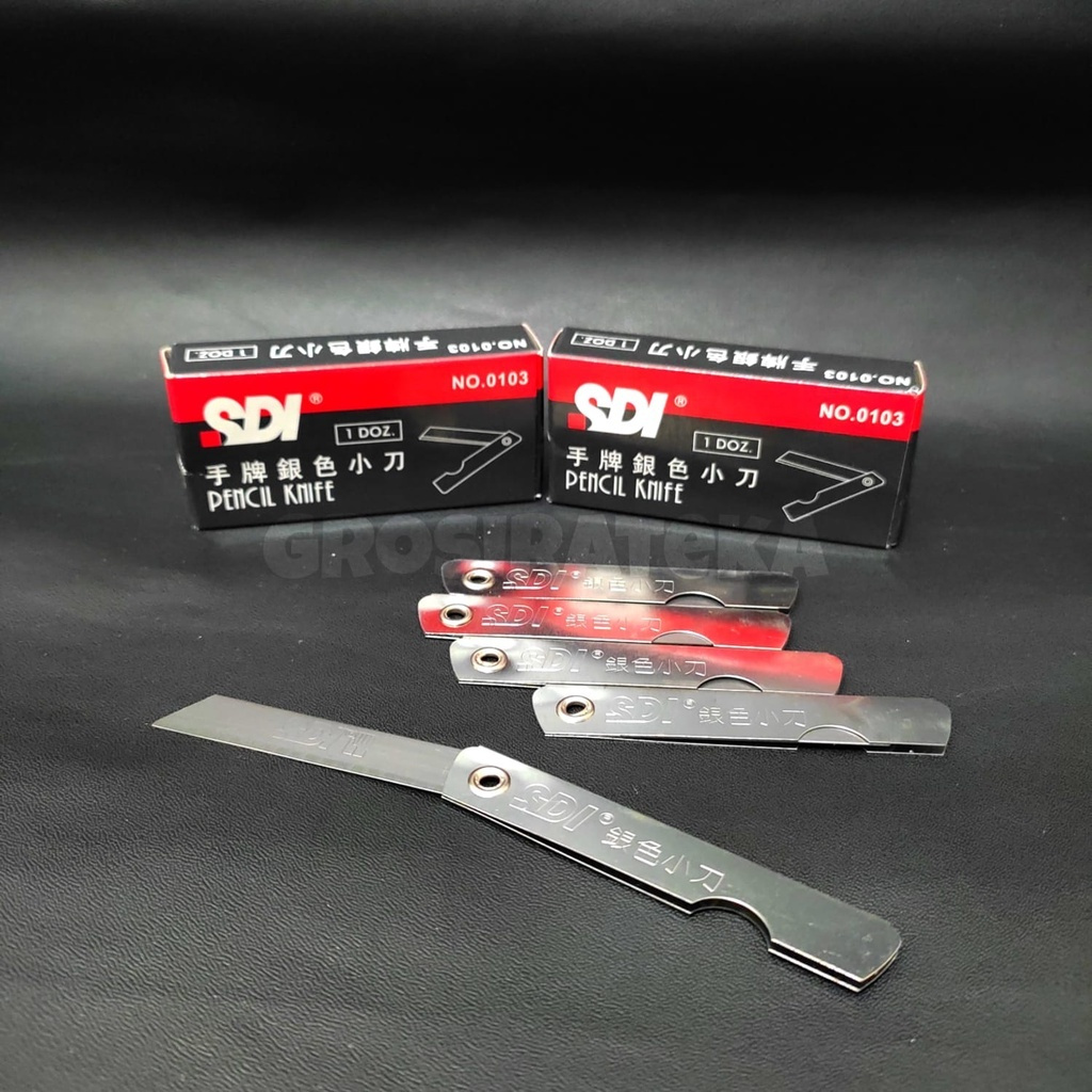 

Cutter Lipat SDI - Pemes Besi Silet Kecil dan Tajam (1 Pack isi 12 pcs)