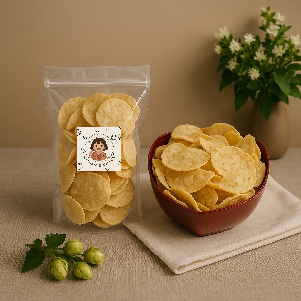 

NYUMMIE SNACK - Opak Singkong Asin Mini / Opak Koin