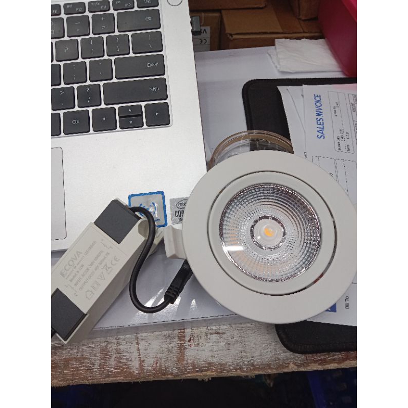 Ecova Downlight/Spotlight COB Adjustable - Slim 12 Watt 12Watt