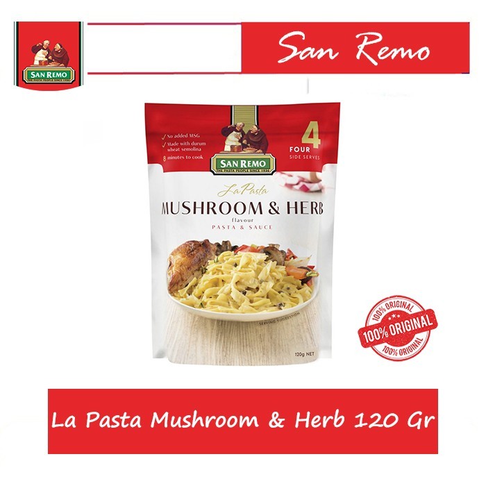 

San Remo La Pasta Mushroom & Herb 120 Gr