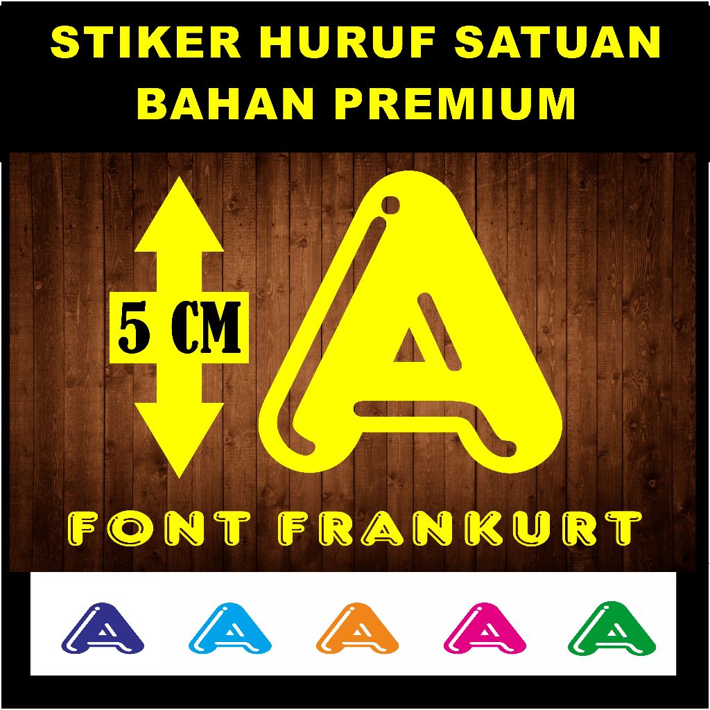 

STIKER CUTTING HURUF / ABJAD - FONT WARNA PUTIH - JUAL SATUAN NAMA FONT FRANKRUT - UKURAN 5 CM