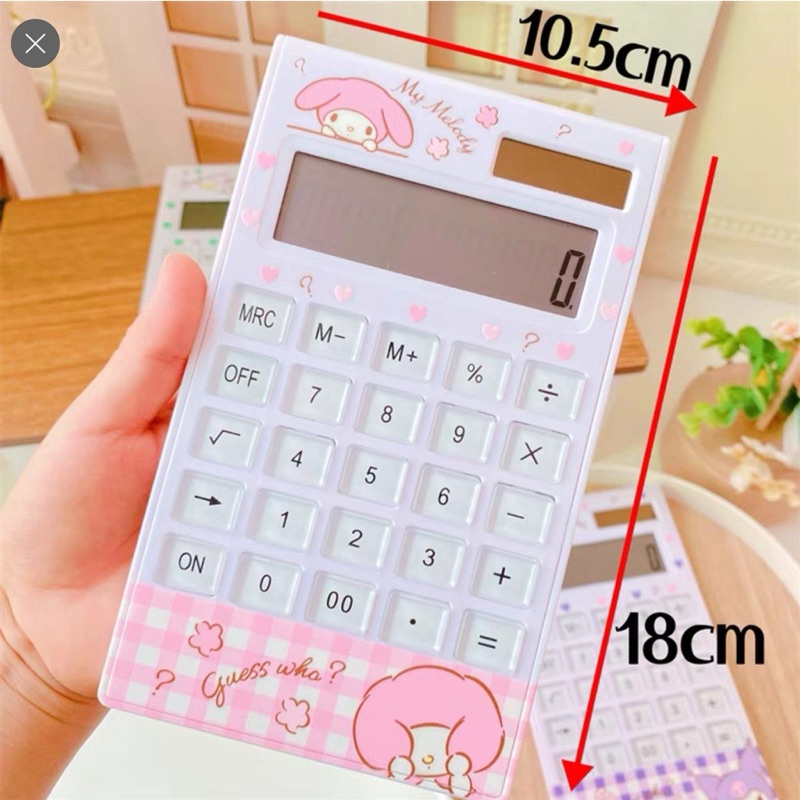 

Kalkulator Jumbo My Melody - Desk Portable Calculator - Solar dan baterai