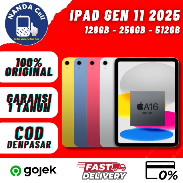 iPad 11 512GB 256GB 128GB A16 chip 2025