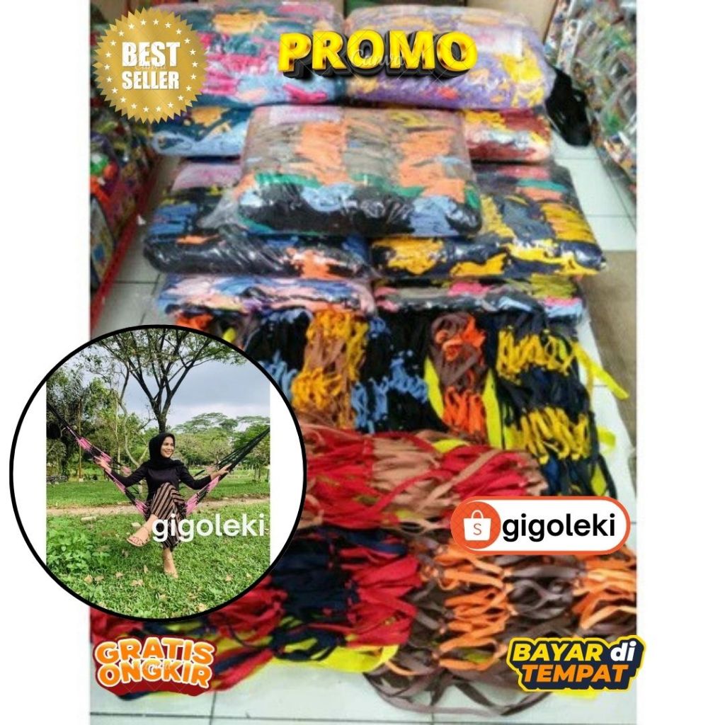 PROMO Ayunan Tali Rajut Ayunan Jaring Jumbo - Ayunan Dewasa Murah Berkualitas
