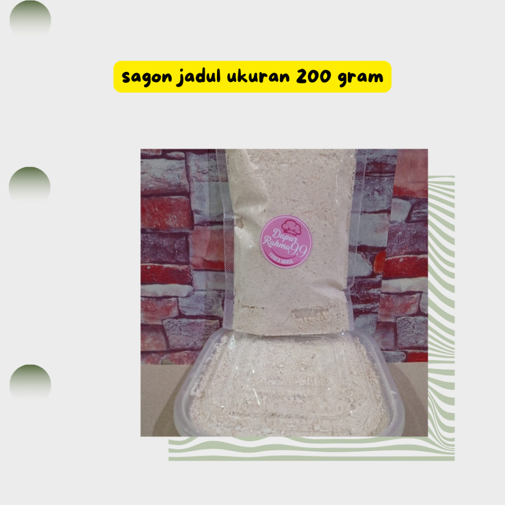 Sagon Bubuk Makanan Jadul Manis Renyah 200gr