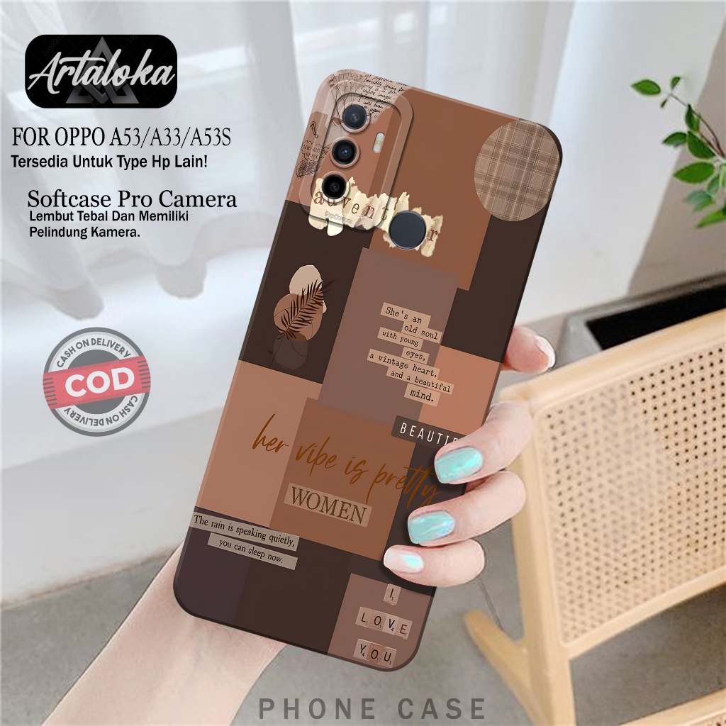 Case Hp OPPO A53/A53S/A33 Fashion Case Aesthetic Softcase OPPO A53/A53S/A33 Casing OPPO A53/A53S/A33