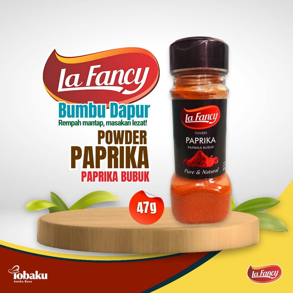 

LA FANCY Paprika Bubuk - Paprika Powder - Bumbu Rempah Dapur 47g
