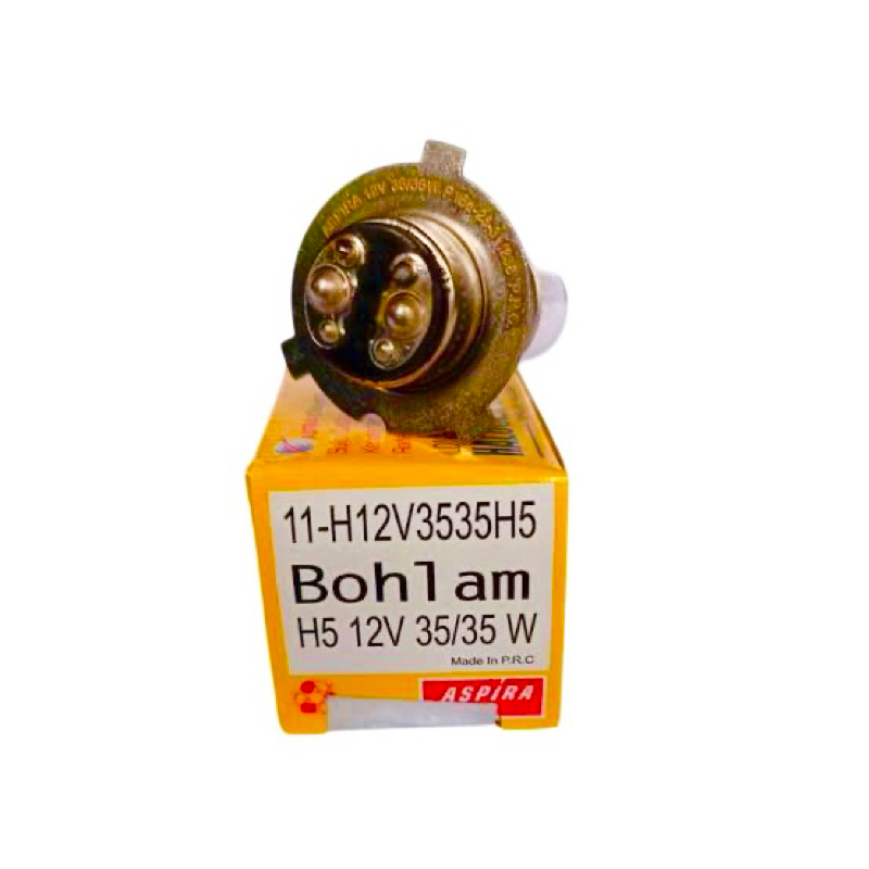 BOHLAM BOLA LAMPU DEPAN HALOGEN RXKING H6 12V 35/35W 3KA ASPIRA