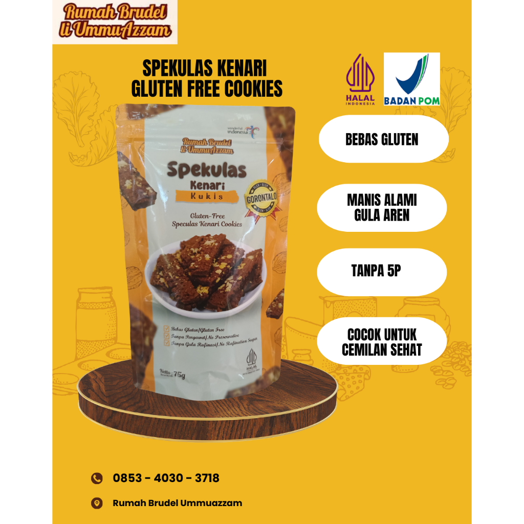 

Spekulas Kenari Cookies Gluten Free Halal 75gr