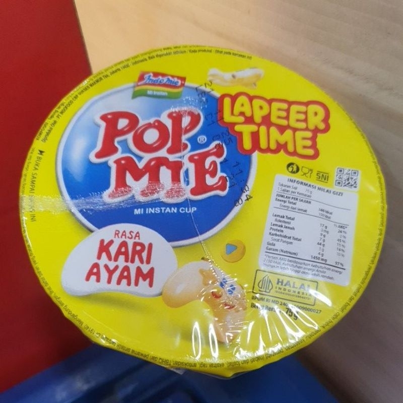 

Indomie Pop Mie Kari Ayam 75gr