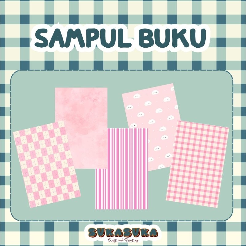 sampul buku aesthetic / sampul buku b5 / sampul buku a5 / PINK SERIES