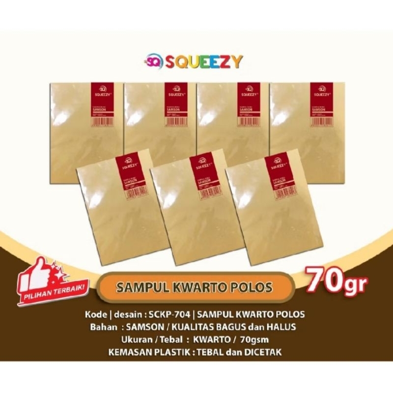 

SAMPUL BUKU COKLAT KWARTO DAN BOXY SQUEEZY POLOS