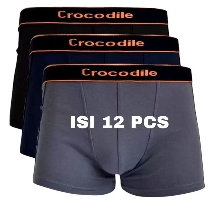 12 Pcs Celana Dalam Pria Boxer 1 Lusin