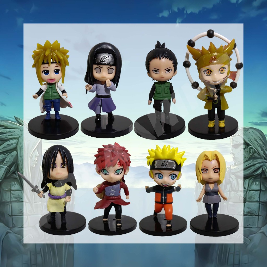 Action Figure Naruto "Naruto, Minato, Neji, Shikamaru, Orochimaru, Gaara, Tsunade" - areaanime