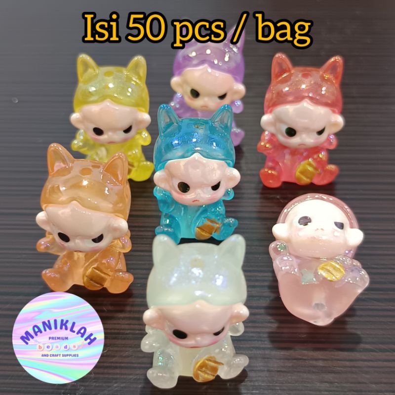 Manik UV Luxury Baby Boy GID 3D, isi 50 pcs / bag, Warna Mix ( MH 991 B )
