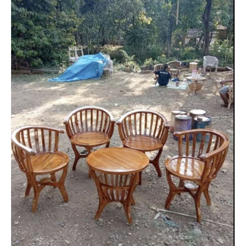 Kursi teras cantik//Kursi tamu kayu jati