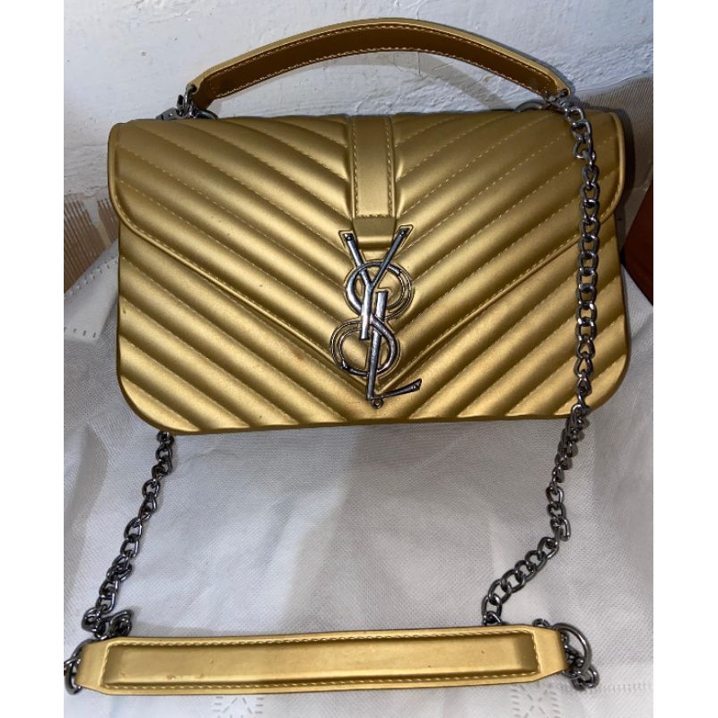 Sling bag | Tas warna Gold | Tas jinjing | Tas Wanita | Tas Tali Rantai