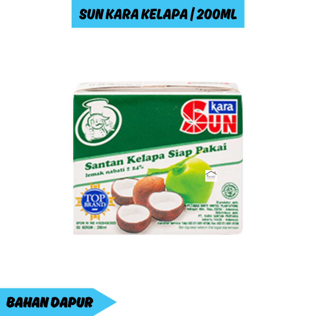 

Sun Kara Santan Kelapa Siap Pakai Kemasan 200ml