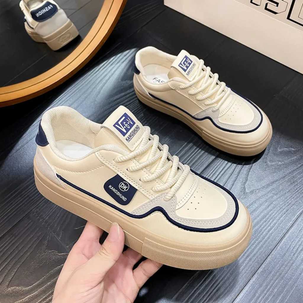 Sepatu Putih Casual Anti Slip Seneakers Sniekers Spatu Olahraga Sepatu Wanita Smp Sma Seopatu Peremp