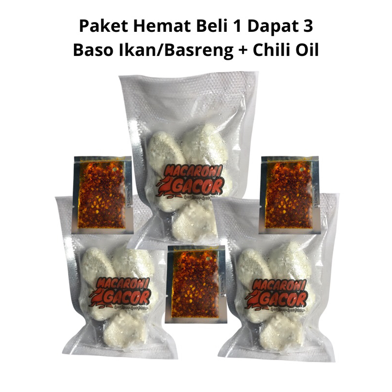 

Paket Hemat Beli 1 Dapat 3 Basreng Mentah Free Chili Oil