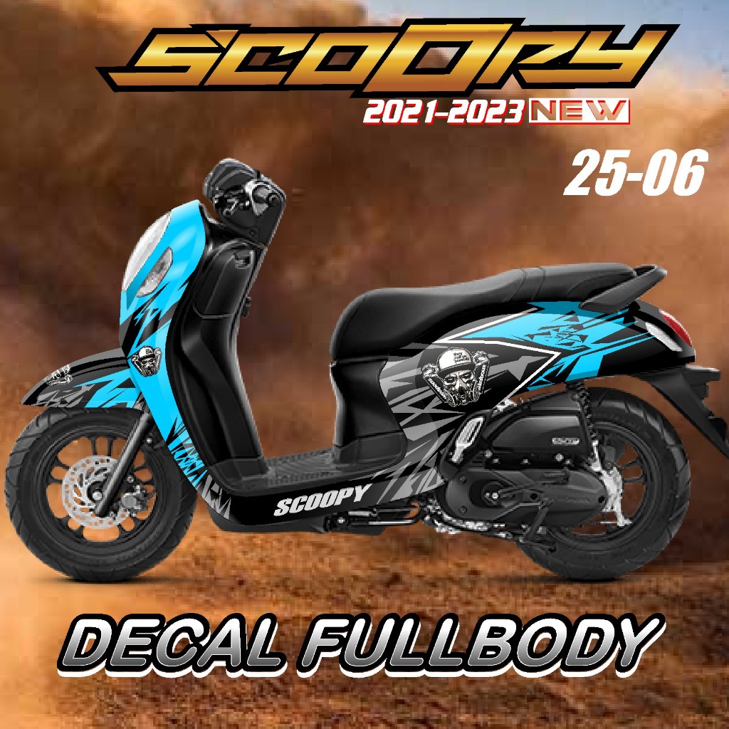 (COD) Decal Dekal Sticker Stiker  scoopy SCOOPY TERBARU 2020-2021-2023-2024 SCUTER SCOOPY  FULL BODY