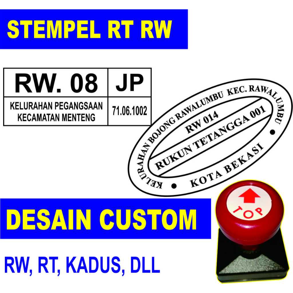 

Stempel RT RW stempel Kadus Stempel desa