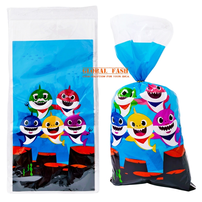 plastik snack Baby Shark / plastik bingkisan snack ulang tahun / plastik karakter Baby Shark
