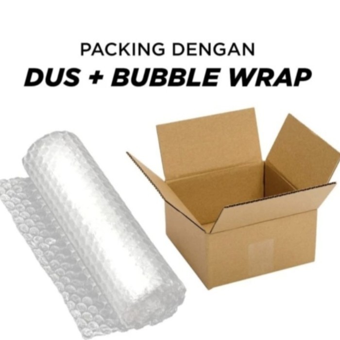 

Packing tambahan kardus + bubble wrap