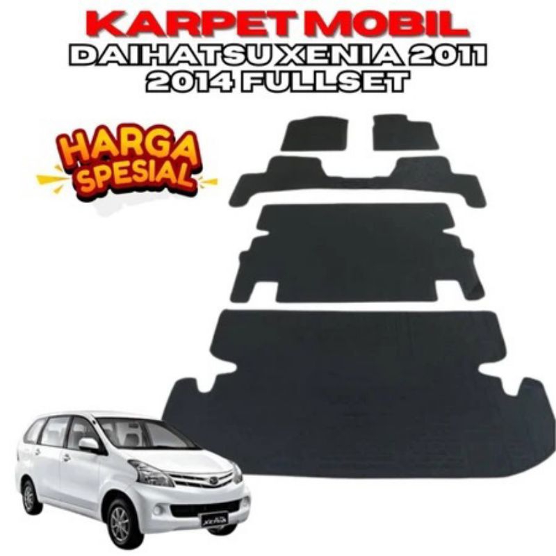 karpet Karet mobil Xenia Daihatsu FullSet alas kaki mobil Daihatsu Xenia FullSet 2008 20009 2010 201