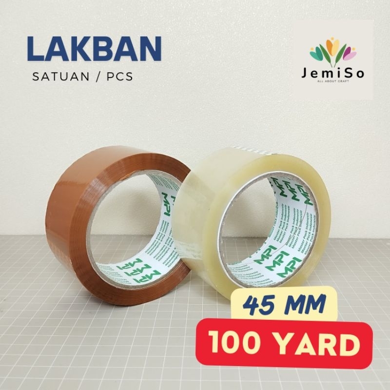 

Lakban Coklat / Bening 45mm x 100 Yard - (SATUAN)