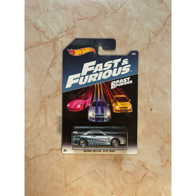 HOTWHEELS FAST & FURIOUS NISSAN SKYLINE GTR-34