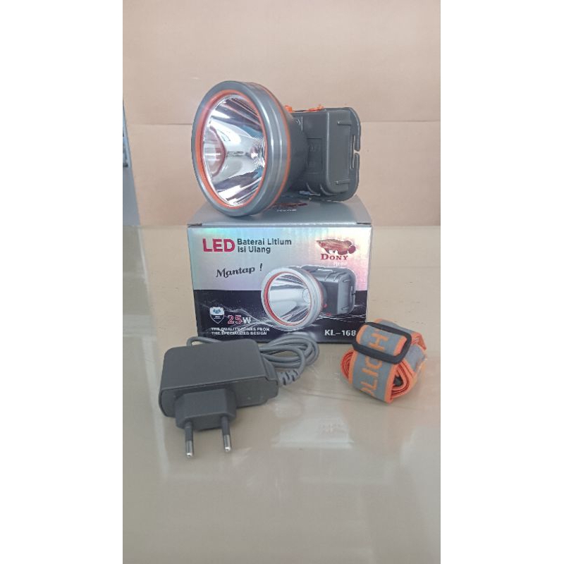 Senter DONY KL-168|Baterai Litium Isi Ulang