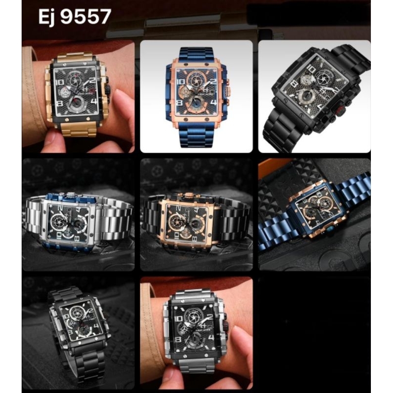 JAM TANGAN PRIA EVANS JAYDEN ORIGINl CHRONO AKTIF 9557 TALI RANTAI
