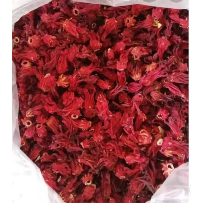 

1 kg bunga rosela merah kering baru premium grade A