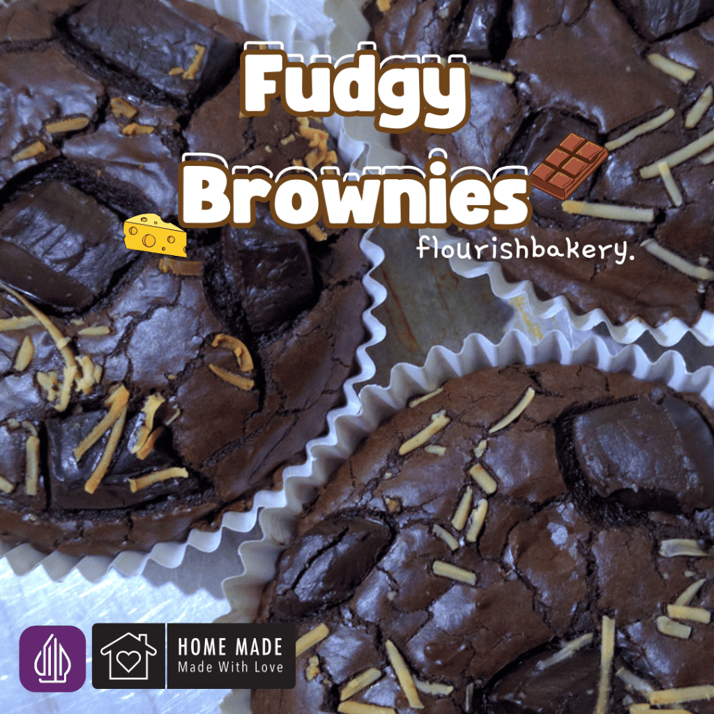 

Fudgy Brownies// Brownies lembut, Kue brownies (By. flourishbakery.)