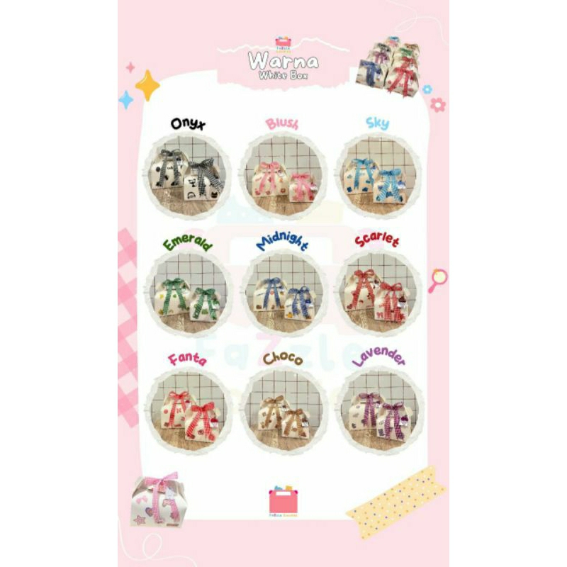 

Gable Box Paket Mini Size / Jumbo Snack dan Accessories