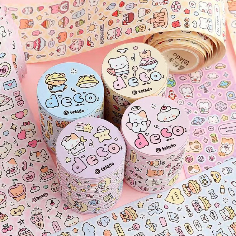 

Stiker Roll/Sticker Ecer Deco Stationary