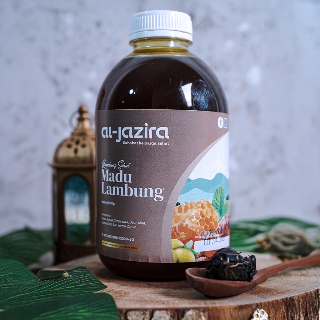 

RK60 Al-Jazira Madu Lambung 1kg Atasi Maag Kronis, Asam Lambung, Gerd, Anxiety Resep Sehat JSR Ampuh