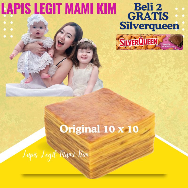 

BELI 2 GRATIS SILVERQUEEN Lapis Legit Mami Kim Premium Original 10 x 10