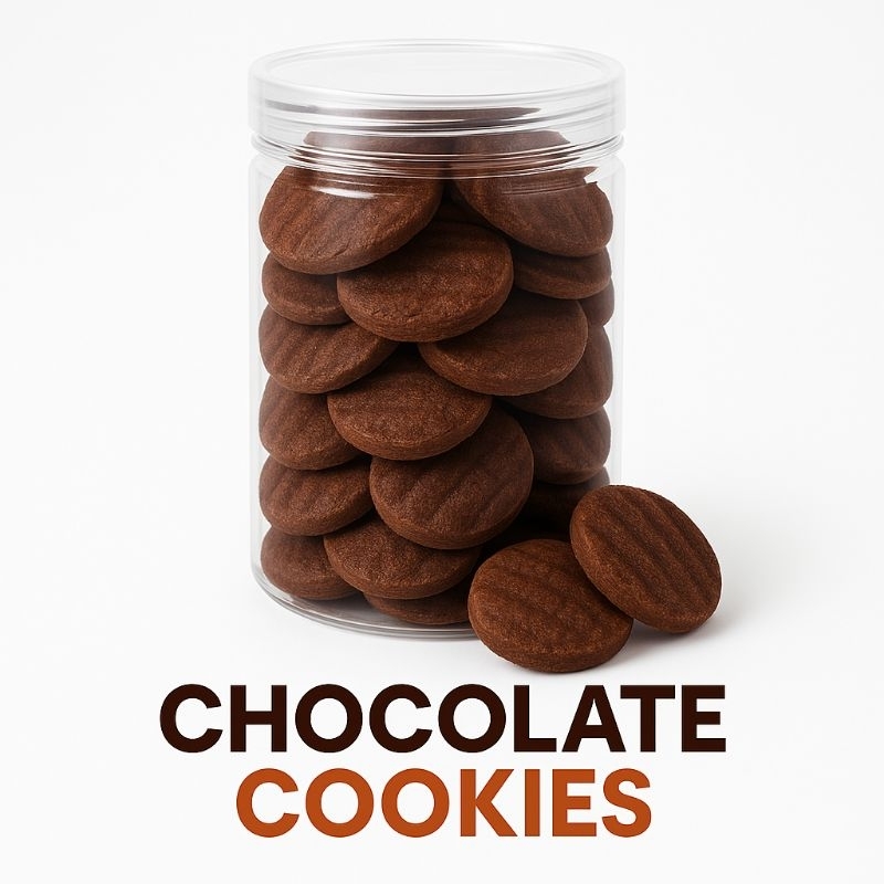 

Kue Kering Cokelat Vanilla 500mL Cookies Homemade Toples Nikmat