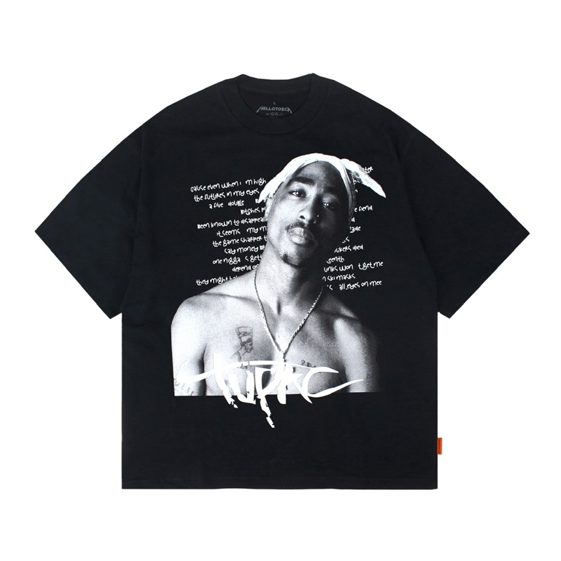 Oversize T-Shirt Tupac Black | Tupac Tees