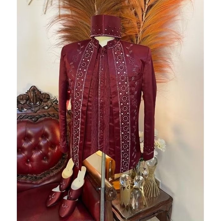 Beskap pengantin premium | Basofi pengantin | Beskap pengantin pria | Beskap pengantin putih | Beska