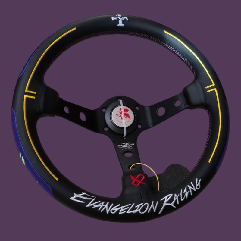 SETIR RACING MOBIL EVANGELION IMPORT / STIR RACING MOBIL MODEL CELONG / STEERING WHEEL IMPORT