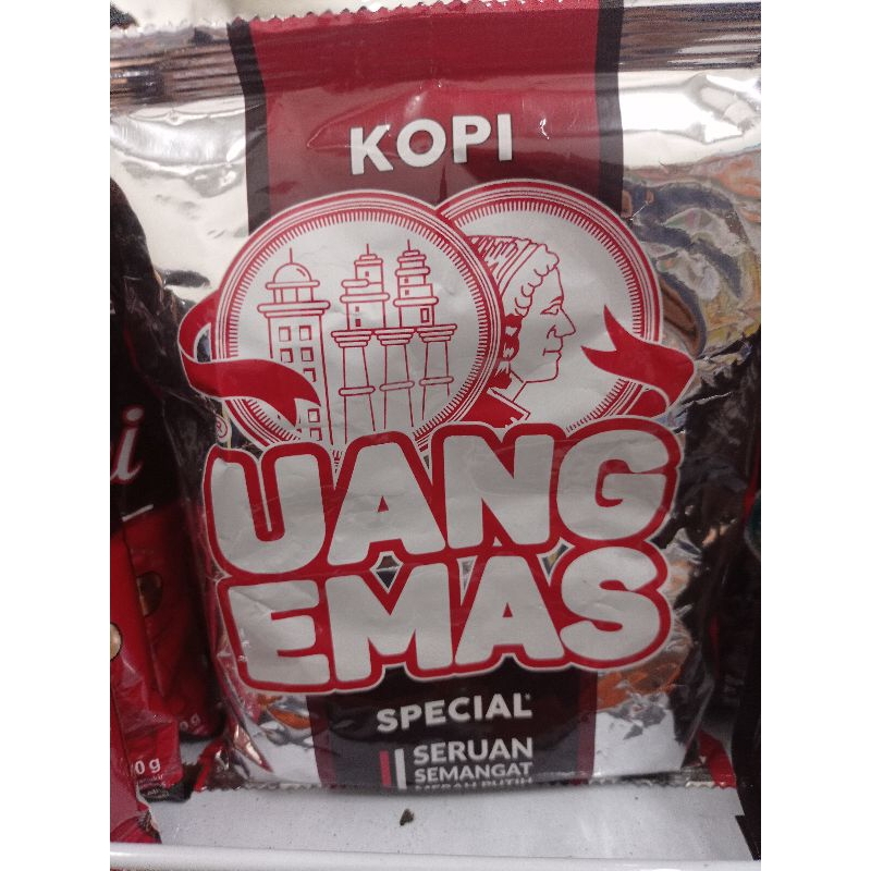 

Kopi Uang Emas Kemasan 120g Spesial, Kopi Bubuk Uang Emas Spesial 120 g